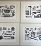 Tool Kit Lino Print- B&W - Image 5