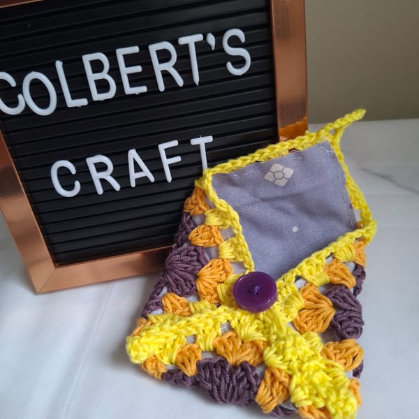 Crochet coin purse, card wallet, make up purse