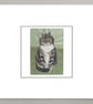 Tabby cat handmade card - Image 1