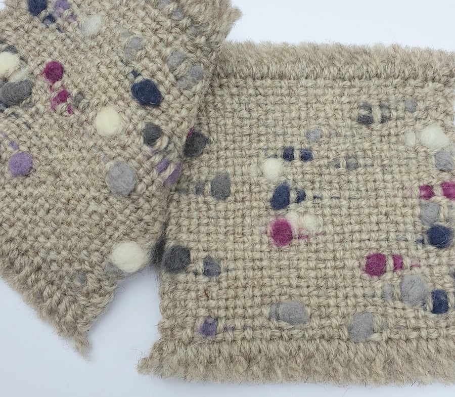 handwoven coaster mats