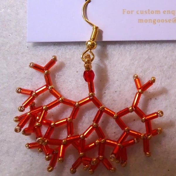 Fractal-style earrings (customisable)
