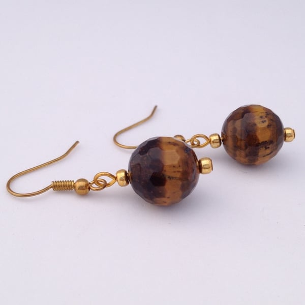 Tiger's Eye Earrings