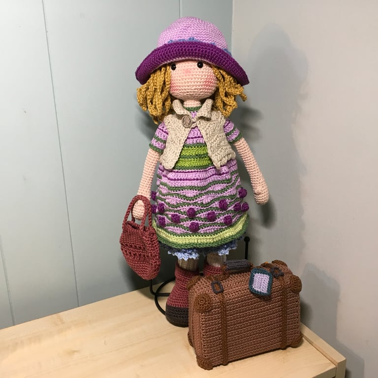 Collector’s Crocheted Doll for the over 14’s. Art Doll for Display. Amigurumi 