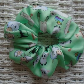 Sheep Lamb Hair Scrunchie