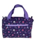 Large wash bag in Liberty cotton, floral toiletries bag with handles and pocket.