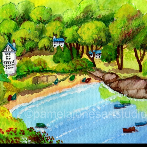 Newberry Beach, Combe Martin, Devon, in 14 x 11... Folksy