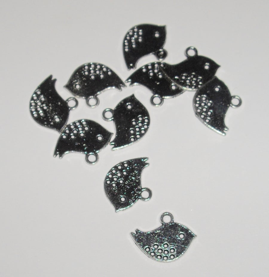 10 x Bird Charms