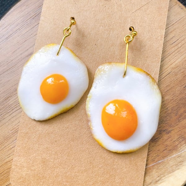 Fried Egg Earrings