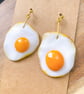 Fried Egg Earrings