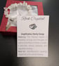Rock Crystal Natural Gemstone Bracelet with charm and meaning card 