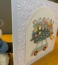 Handmade Christmas Card – Travelling Home for Christmas - Image 2