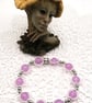 Lavender Amethyst Elasticated Bracelet. Free UK Postage - Image 3