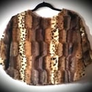 PAMELA  ELEGANT FAUX FUR CAPE