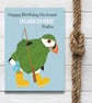 Greeting card male relative friend- cute puffin card illustration - Image 1