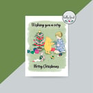Winnie the Pooh inspired Christmas Card