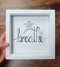 Handwritten sea glass BREATHE  - Image 2