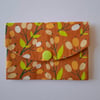 Autumn retro patterned card holder