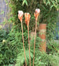 Copper garden calla lilies garden decor metal flowers gardener gift