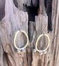  Silver Seed Pod Mismatched Dangle Earrings - Image 5