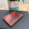 Handmade leather card wallet
