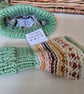 Designer Baby Pure Merino Wool Hand Knitted Booties & Hat Set 0-3 months size - Image 8