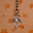 Angel Keyring - Silver Chain - Choose a colour