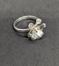 Sterling silver flower ring - Image 5