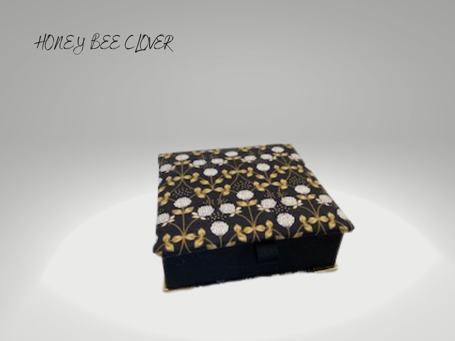 Handmade box sized to hold cocktail napkins