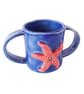 Starfish Children's Stoneware Mug - Hand Built Pottery - Image 9