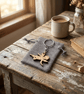 Angel Keychain - Wood Keyring with Gift Bag - Image 1