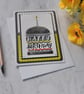 Happy Birthday Card Hamburger Cupcake Candle 3D Luxury Handmade Card - Image 1
