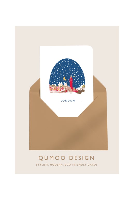 Christmas Card London Big Ben Westminster London