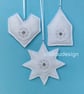 PDF Frosty Felt Christmas Ornaments Sewing Pattern - Image 3