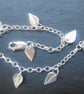 Silver leaf bracelet - Image 1
