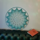 Ice crystal crochet mandala