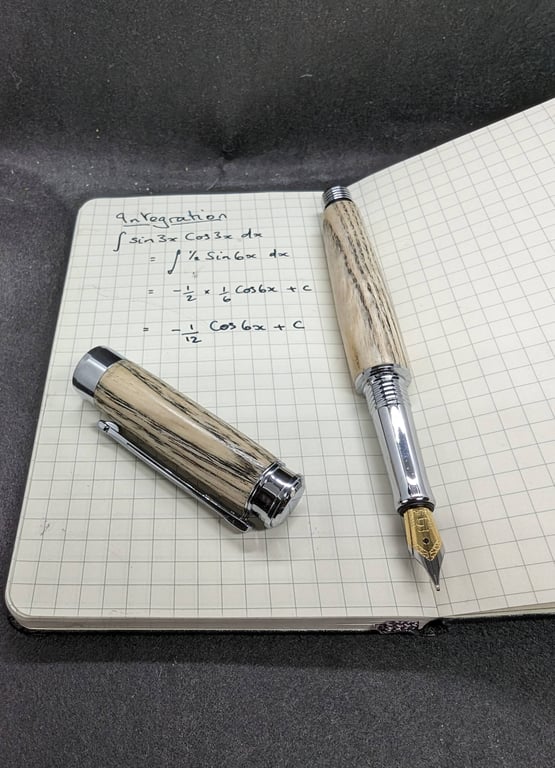 a Premium Spalted Beech Fountain Pen
