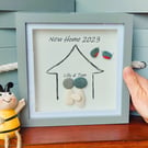 Personalised New Home Gift, Pebble Art New Home, Framed Picture New House, 