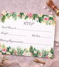 Tropical Floral Wedding. Invitation, RSVP and Handmade Envelopes  - Image 2