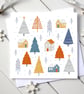 Xmas Alpine Village Christmas Card - Image 1