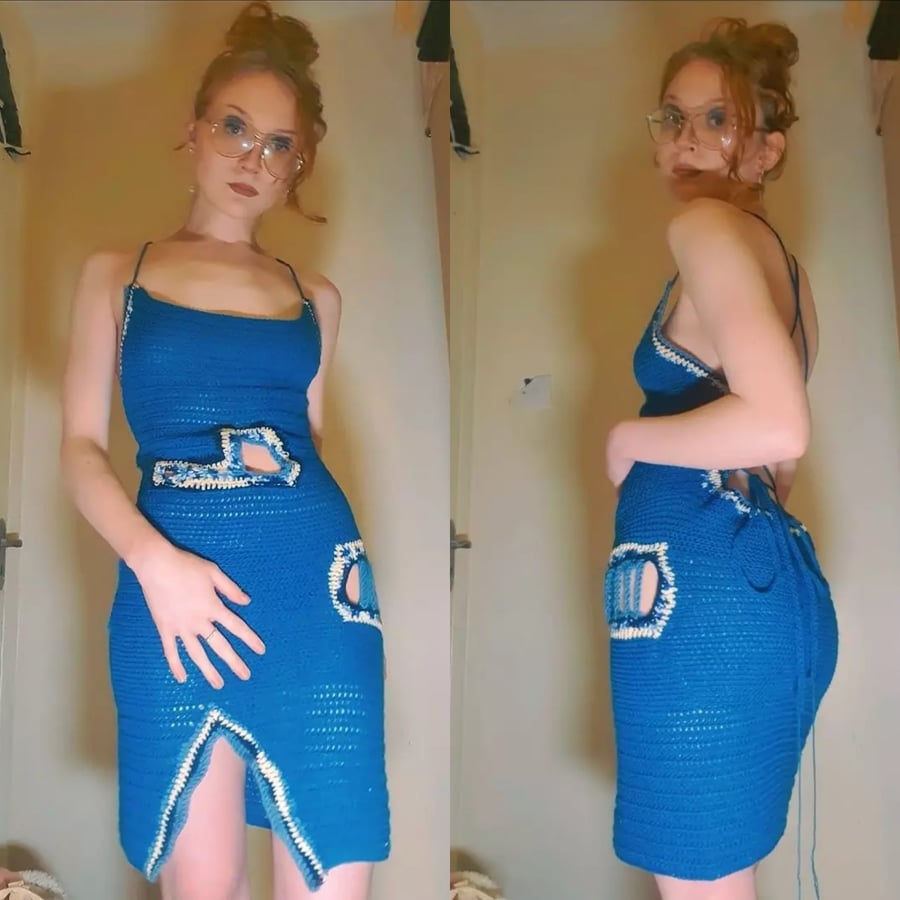 Crochet Evil Eye Inspired Dress