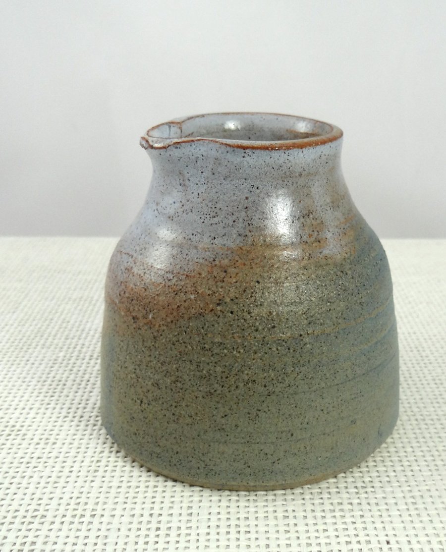 Rustic ceramic stoneware jug - handmade pottery