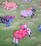 Multi coloured sheep project bag - Image 3