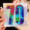 Age birthday card: Paint splat - 21st, 30th, 40th, 50th, Any age
