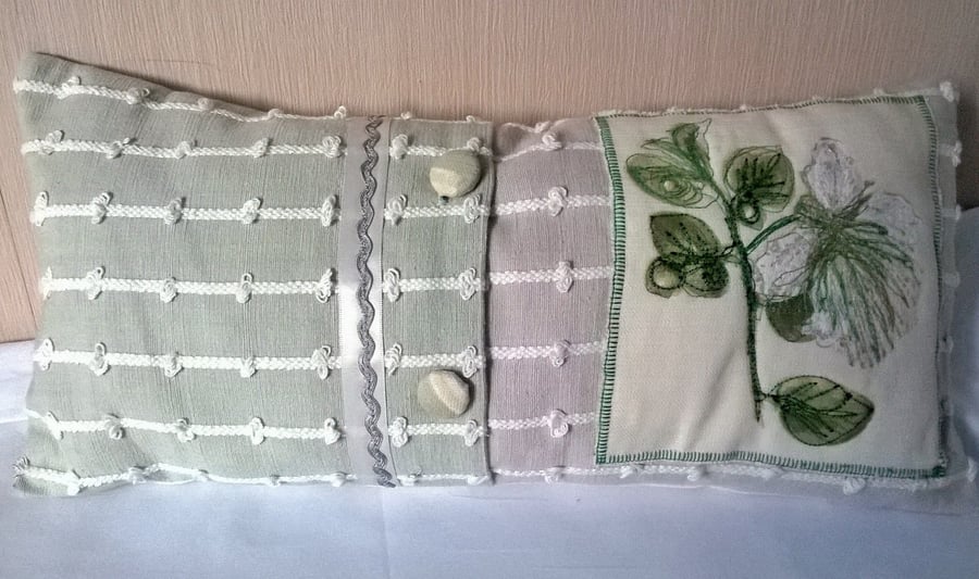 Shabby Chic Style Handmade Appliqued Cushions