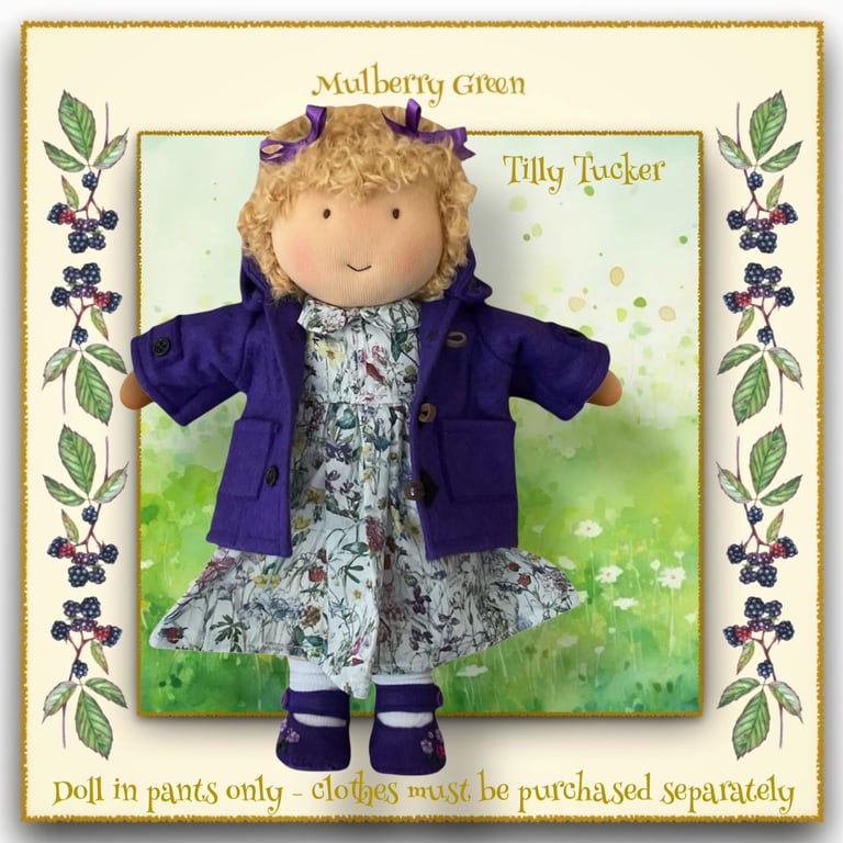 Tilly Tucker- a handcrafted Mulberry Green doll