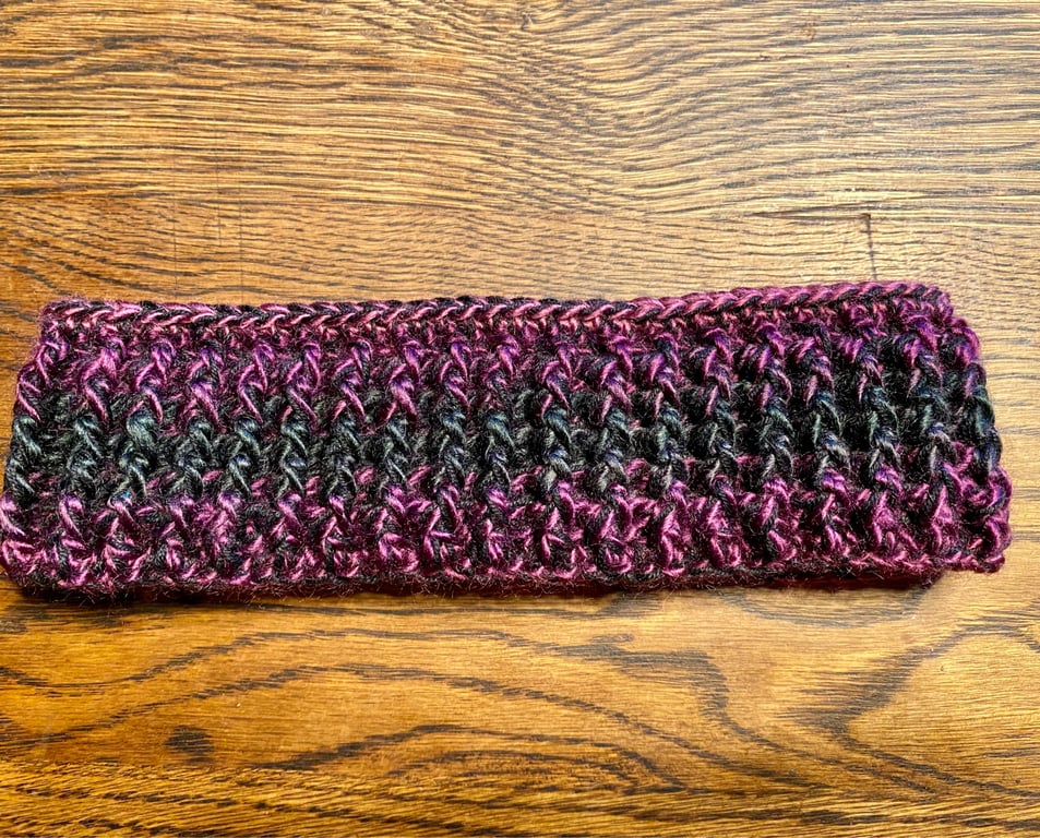 Hot Headed Ear Warmer Child’s Crochet Headband - Candyflossy After Dark