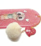 Pink Bookworm Bookmark made with Resin and Inclusions - Image 9
