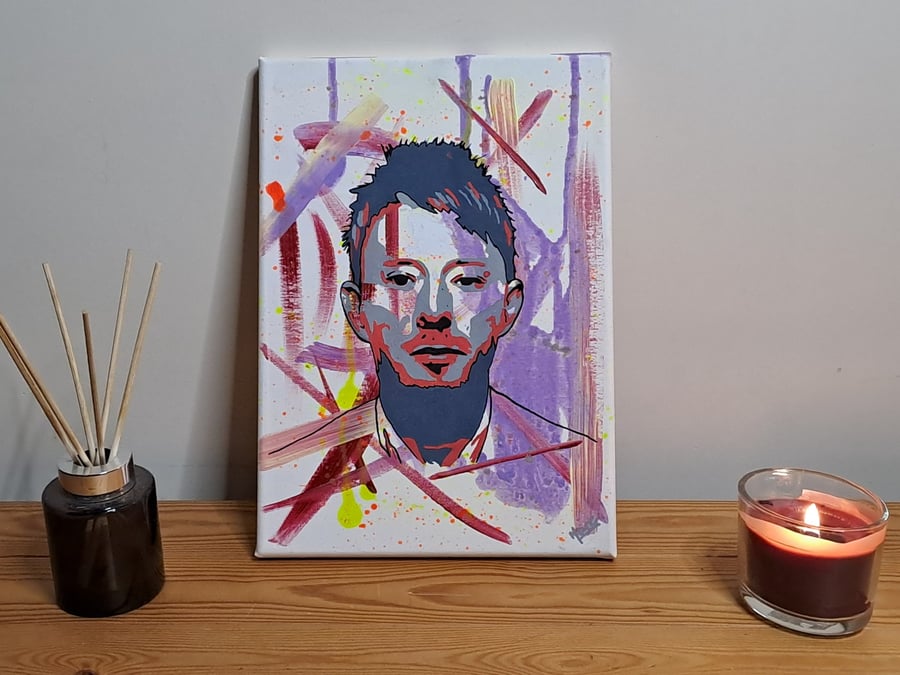 Thom – Original Thom Yorke Radiohead Inspired Pop Art Painting