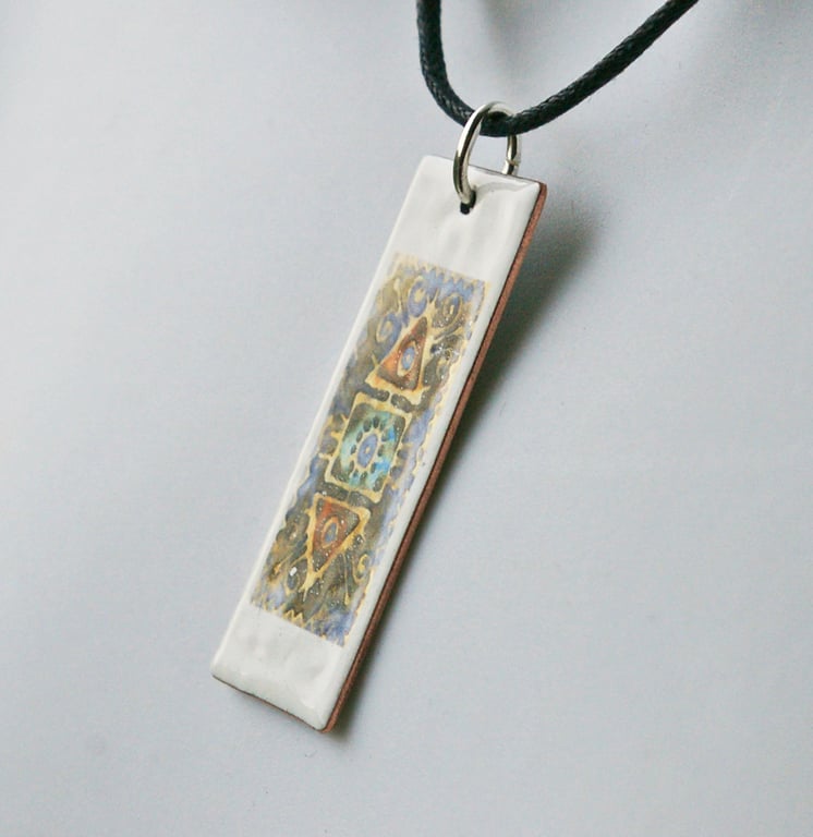 Small Rectangular ‘Microbe’ Pendant