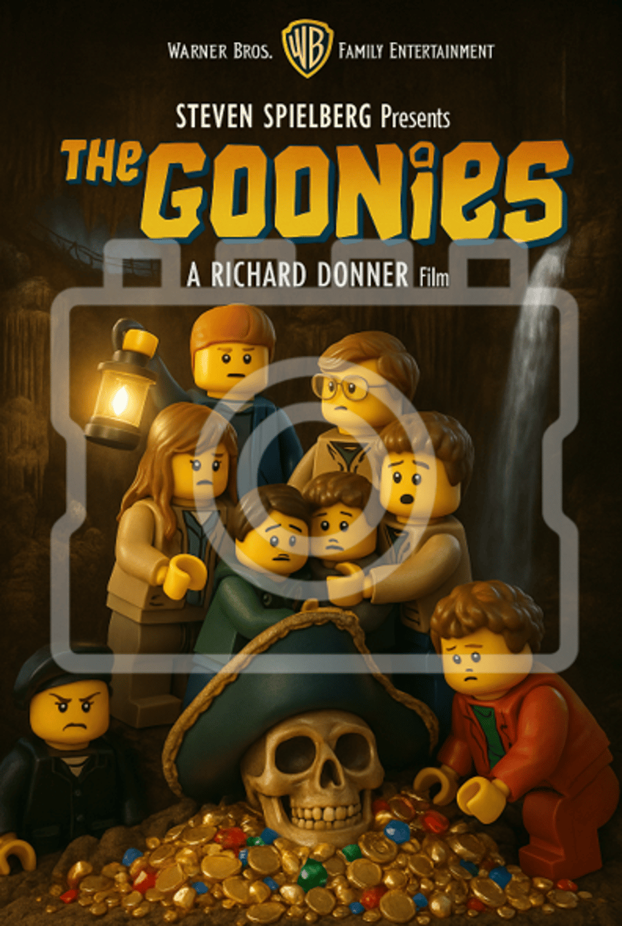 THE GOONIES - LEGO-Inspired A4 Movie Poster Print - Ready to Frame